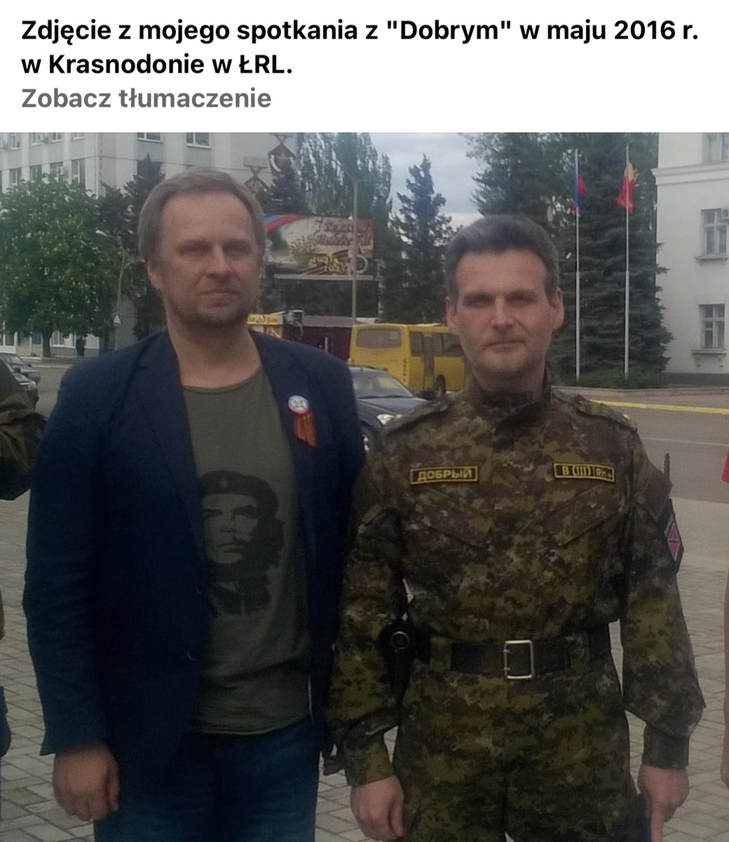 ToNiePrzejdzie's tweet photo. 4/ #MINP działa i podlega @PiotrGlinski, ma aktywny status przedsiębiorcy. Kamiński utrzymuje kontakty z separatystami - w 2016 odwiedził Ługańsk i Donbas (foty: https://t.co/9pV4hVbTlU), propaguje antyzachodni przekaz (https://t.co/BuDuVYAm9X) i antyszczepionkowe kłamstwa. https://t.co/IbRnXtbQyg