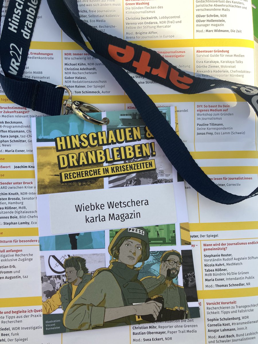wiebkewetschera's tweet image. Bin heute für @karlakonstanz beim Jahrestreffen vom Netzwerk Recherche in Hamburg. Freue mich auf spannenden Input und Inspiration.🤩 Auf geht’s! #nr22