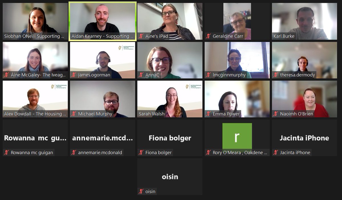 Yesterday myself &amp; <a href="/SiobhnONeill1/">Siobhán ONeill</a> got chatting to AHB, Local Authority and Private Sector staff from all over Ireland about Tenant Engagement. Many thanks to <a href="/HousingAgencyIE/">The Housing Agency Ireland</a> staff for facilitating and assisting, looking forward to the next one #TE