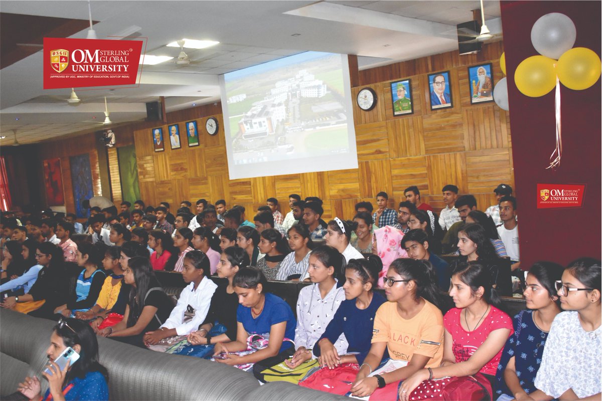 OSGUHisar's tweet photo. Om Sterling Global University "Orientation Program 2022" Glimpses!^^
#osgu #freshers2022 #newstudents #Batch2022 #beginning #new_life #university_life https://t.co/WogsdJWwWU