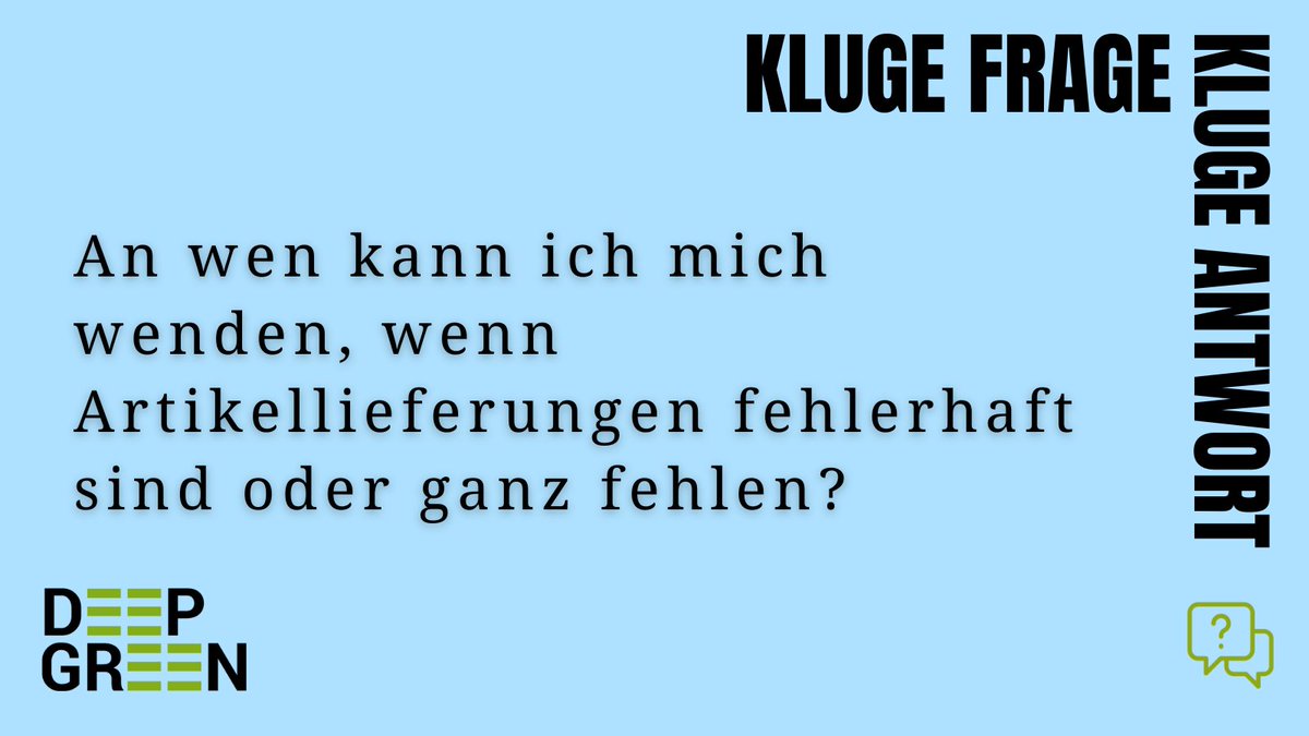 oa_DeepGreen's tweet photo. Wenn Ihr bei Artikellieferungen Fehler feststellt, oder erwartete Artikel ausbleiben, wendet Euch gern an info-deepgreen@zib.de https://t.co/CREXXDdD4g