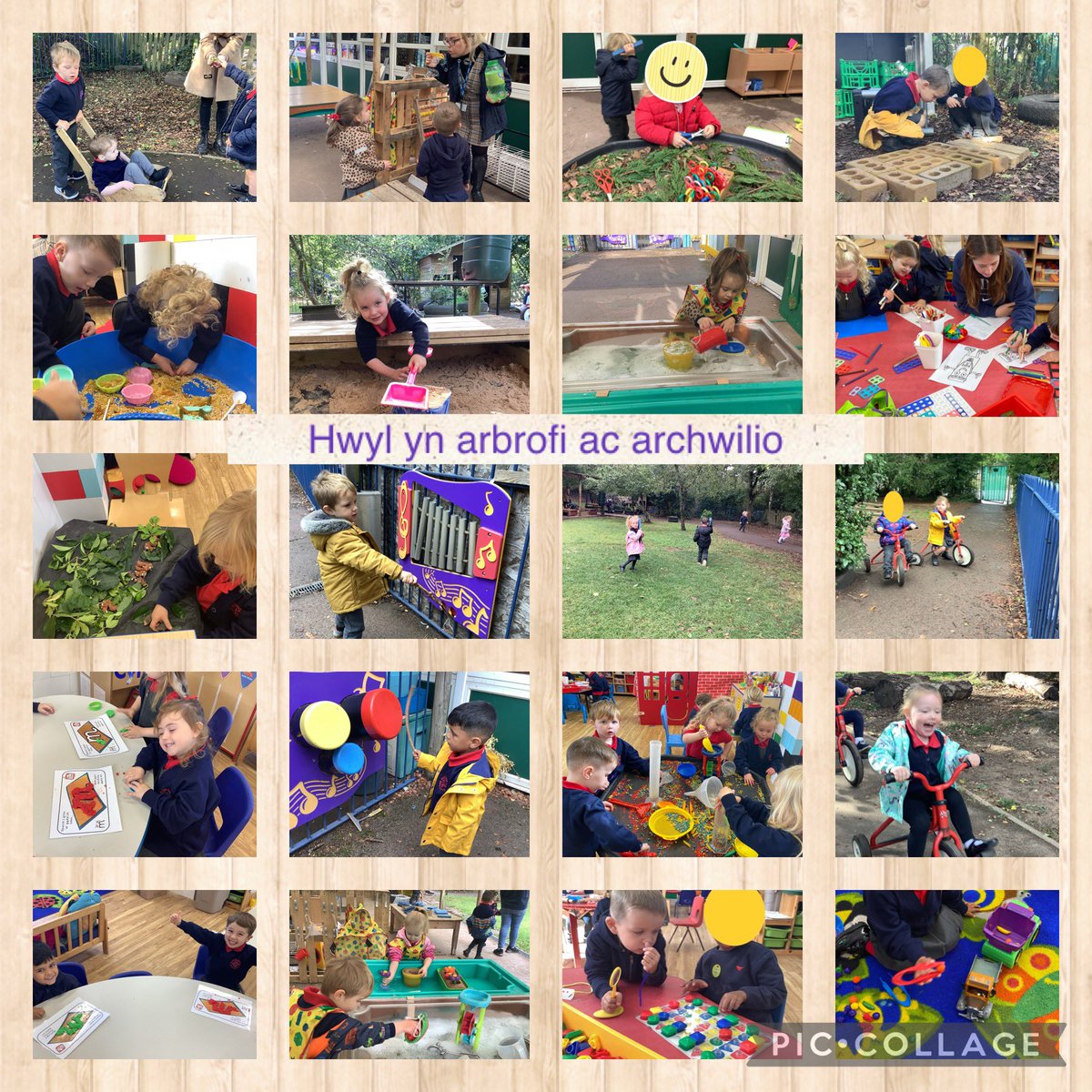 YbeMeithrin's tweet photo. Mae plant y feithrin yn dwli ar archwilio ac arbrofi gyda ffrindiau newydd. Am hwyl https://t.co/eyjCvRApZZ