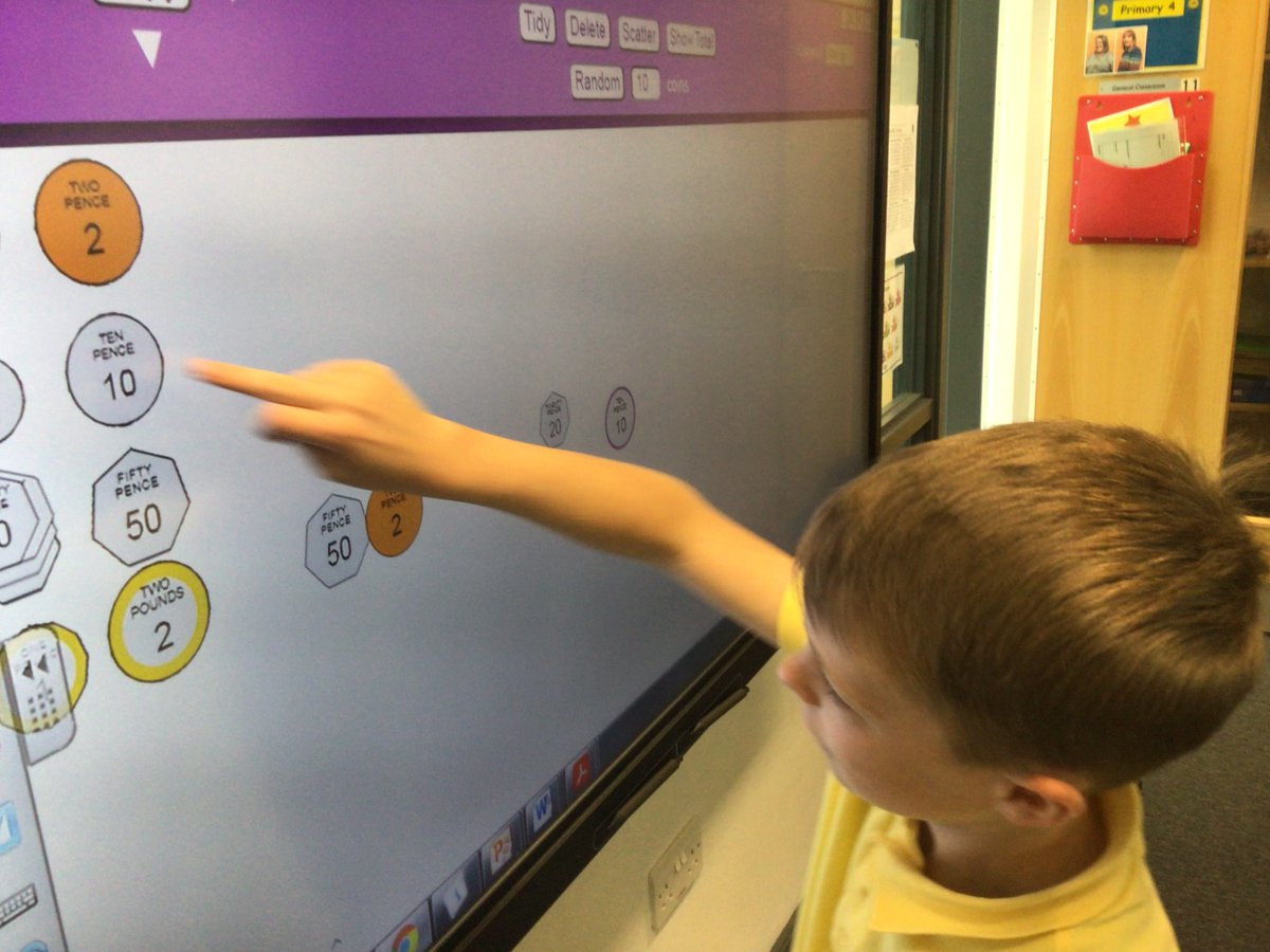 camstraddenps's tweet photo. P4 were using digital technologies to support their learning with money. #MathsWeekScot #mathsbot https://t.co/Qsr8fz8Edf