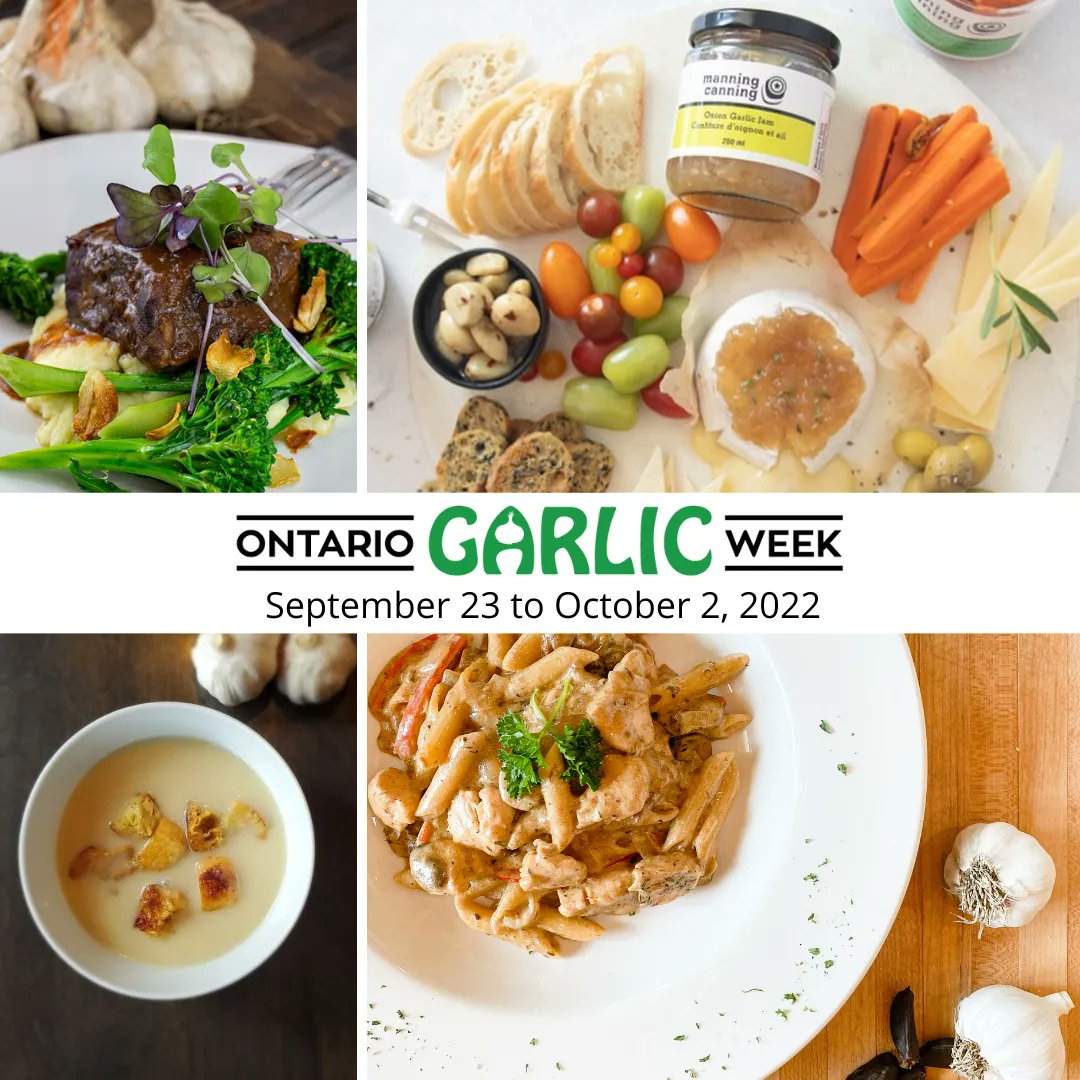 ONGarlicWeek's tweet photo. 🎉🧄Happy #OntarioGarlicWeek!🧄🎉 You can celebrate local garlic at a nearby restaurant, brewery, farm, and farmers market. 🚗 Plan a mini #roadtrip to see how many locations you can visit! 🤩 Take a look at our #OntarioGarlicMap to start planning!📍https://t.co/r4ayon2dml https://t.co/aKxPOGpxIo