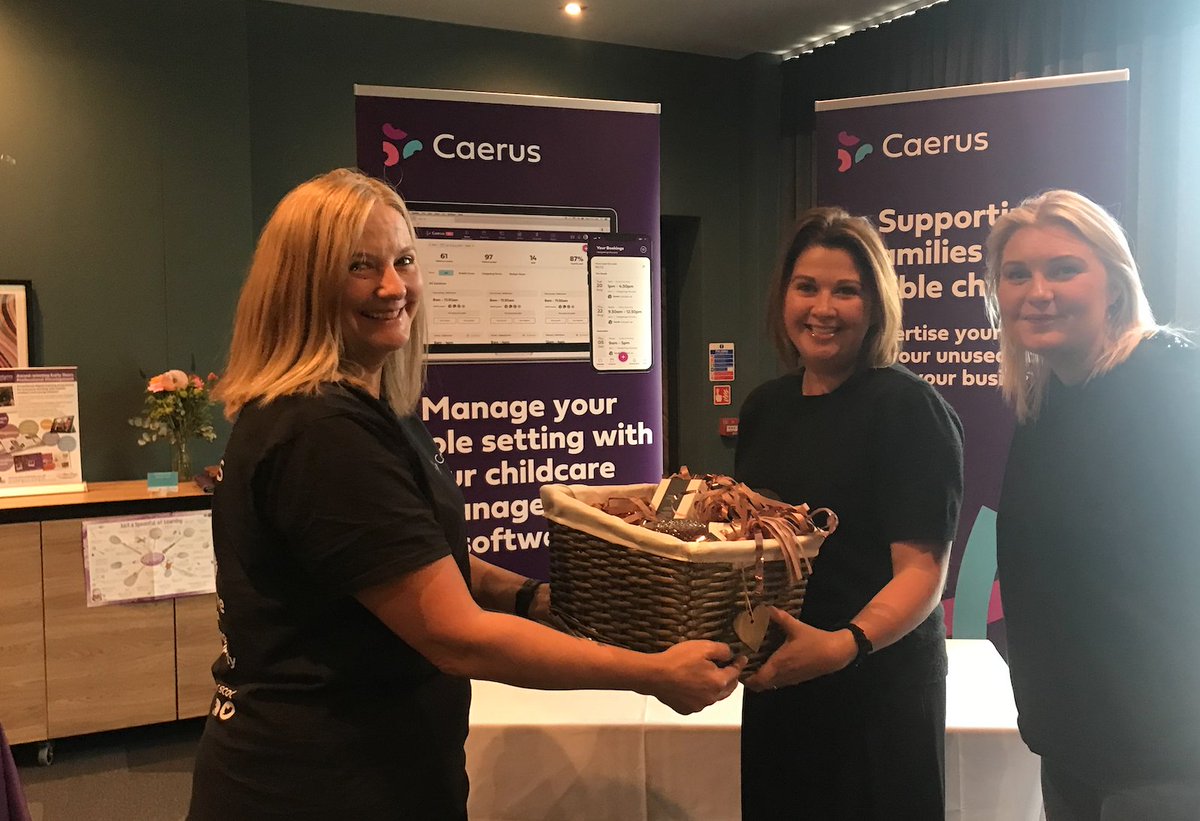 CaerusScot's tweet photo. The lucky team at Westbourne Gardens Nursery won our grand prize at yesterday's @NdnaScotland #NDNAMemberEvents. I hope you all got to share!! https://t.co/FzQzm5cljP