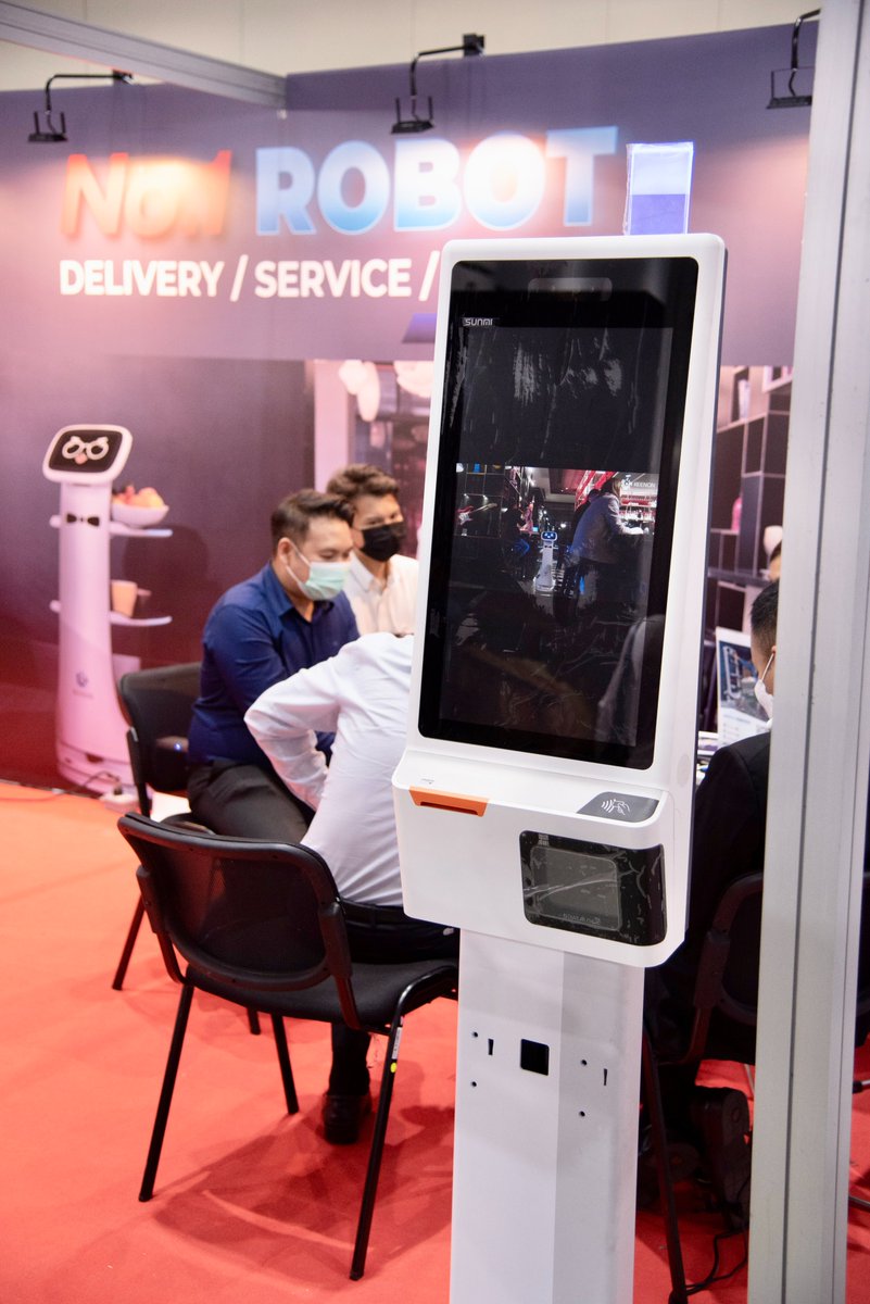 sunmitech's tweet photo. SUNMI together with Thailand team of KEENON Robotics participated in FHT2022. SUNMI smart kiosk terminal, SUNMI K2, and KEENON robot showed the participants from all over the world how digital solutions can empower Thailand customers.
#FoodHospitalityThailand #FHT2022 #sunmi https://t.co/k6RHBhBxmV