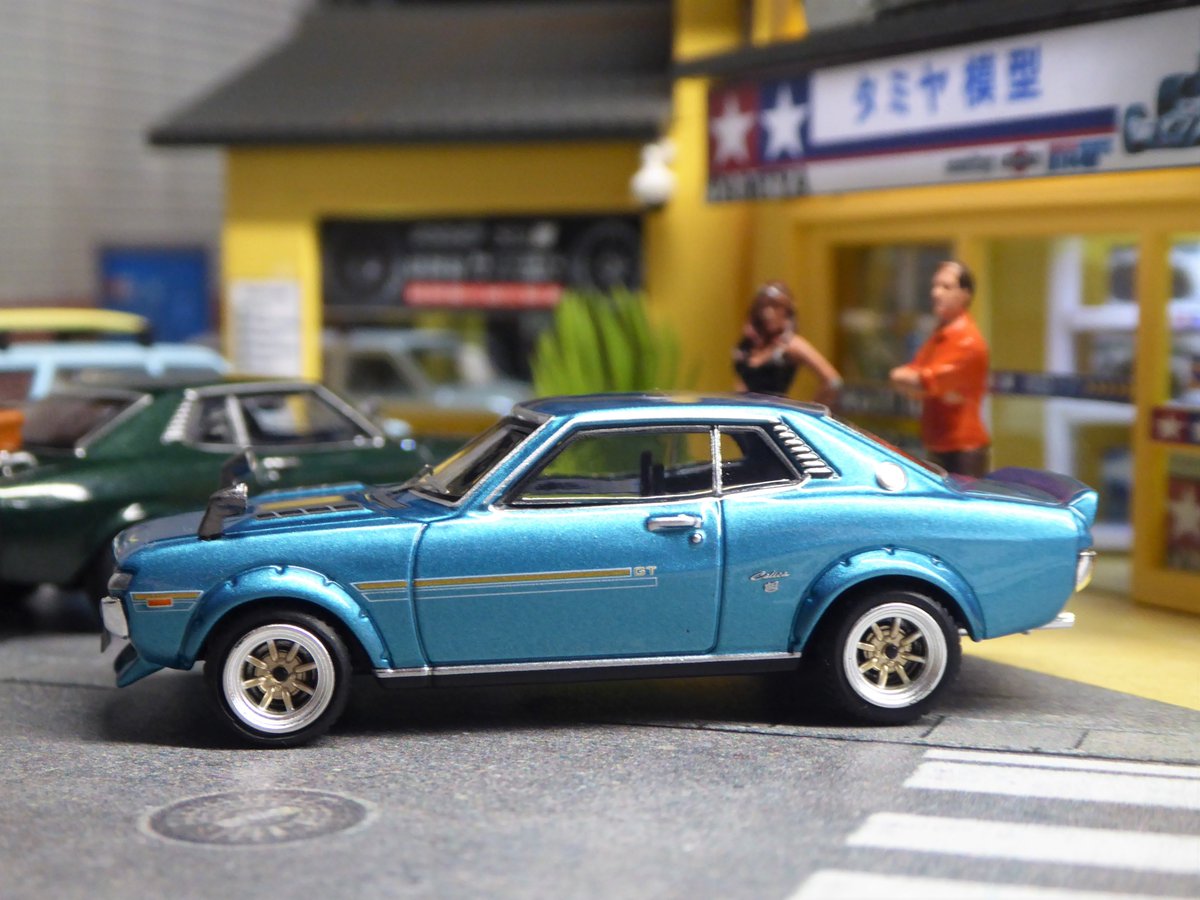 Toyota Celica 1600GT joins the collection on Fullsize Avenue - couldn't resist it with those bolt-on wheel arches 😎