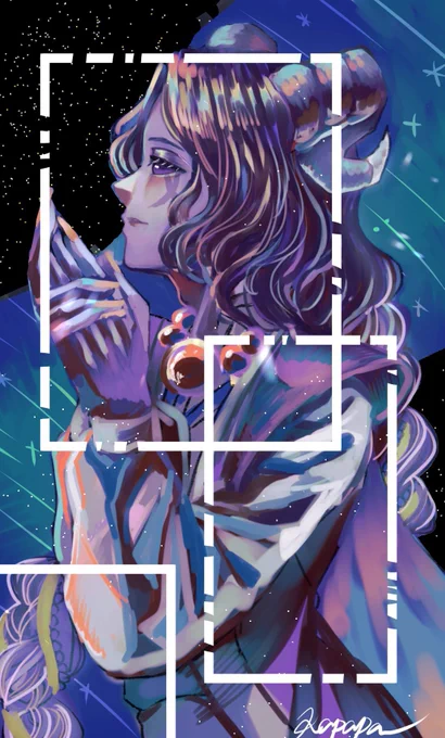 # 今月描いた絵を晒そう塗り楽しいね! 