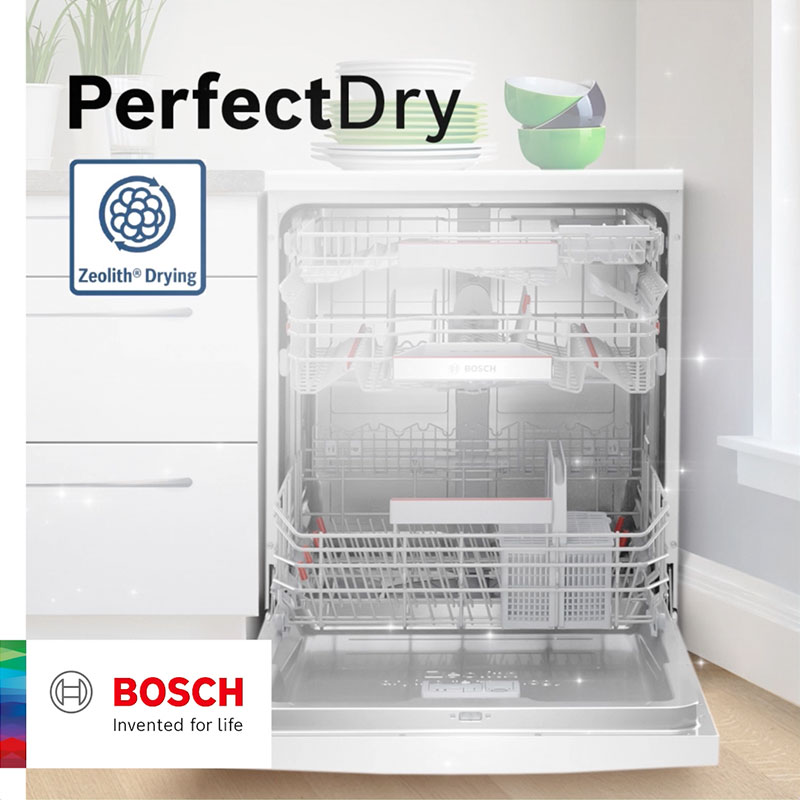 GilesElectrical's tweet photo. Mounting dishes after mealtimes is no longer a problem with Bosch #PerfectDry dishwashers. Using Zeolith technology, you not only save energy but have perfectly dry dishes straight away! Perfect results, even on plastics, you’ll never have to pick up a tea towel again 💁♀️ https://t.co/cBD7PeM0E5