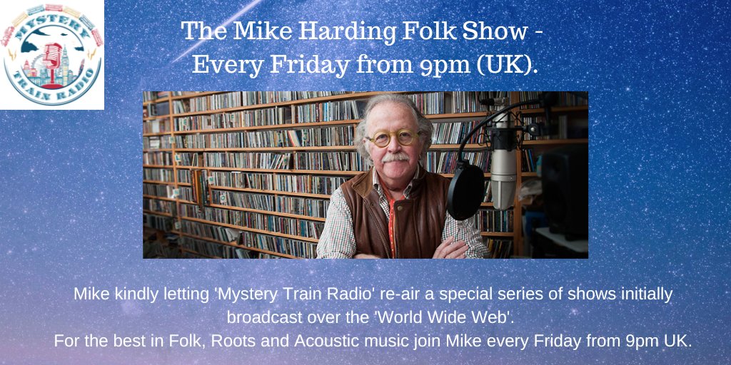 MTrainRadio's tweet photo. Love #Folk Music? Tune in just after @ 9PM (UK) 30/09 - to hear 'The Mike Harding Folk Show'!

Inc. @msimpsonian @GrittyDirt @SharonShannon99 #EileenMcGann @Ralph_McTell @mariefiddle #deanta @jimmalcolm1 &amp; more.

Via https://t.co/YgYK2eFg2I &amp; @tunein - https://t.co/umjvqlJeV2 https://t.co/CPAYF2seb3