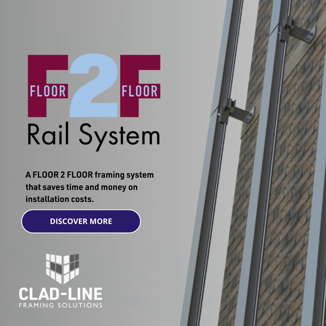 cladlineuk's tweet photo. A F2F framing system that saves time and money on installation costs, allows for maximum adjustment and reduces the need for fixings and brackets by up to 90%.
Discover more here - https://t.co/uPTmpeM0O8
#RailSystem #FramingSolutions #SubframeSystems https://t.co/QMwxpLGEMq