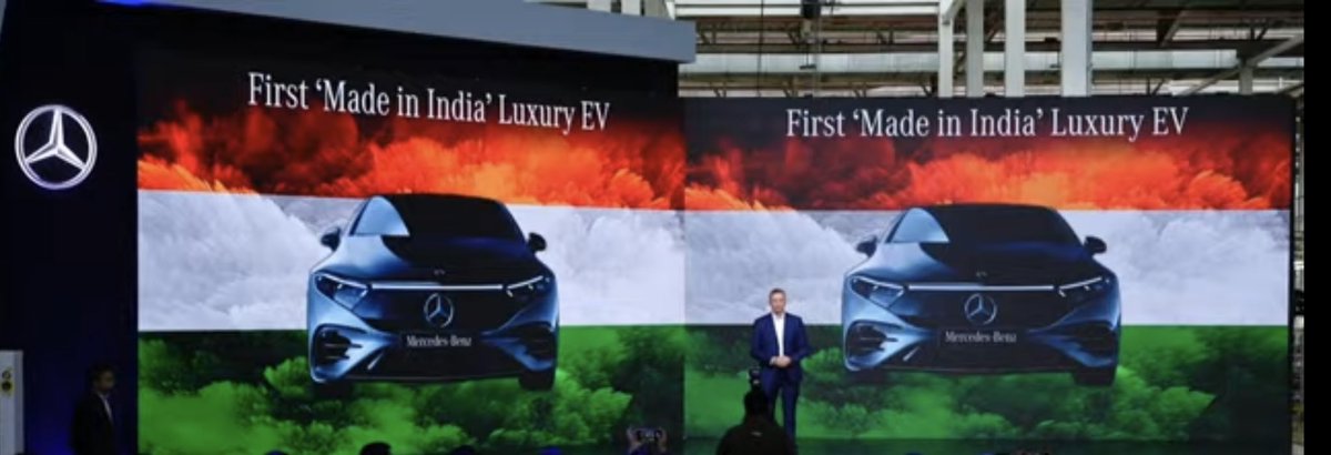 samonwheel's tweet photo. What a statement by @MercedesBenzInd for India &amp; the World https://t.co/ICYEUJFoaJ