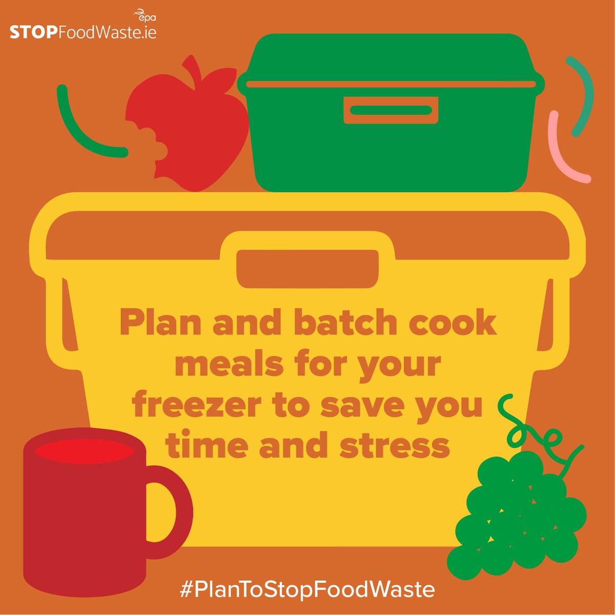 By batch cooking, you can create freezer food treasure for a future meal to save you time and money. 

Find more tips on how to make the most of the food in your freezer at: stopfoodwaste.ie/shopping-and-s…

#PlanToStopFoodWaste