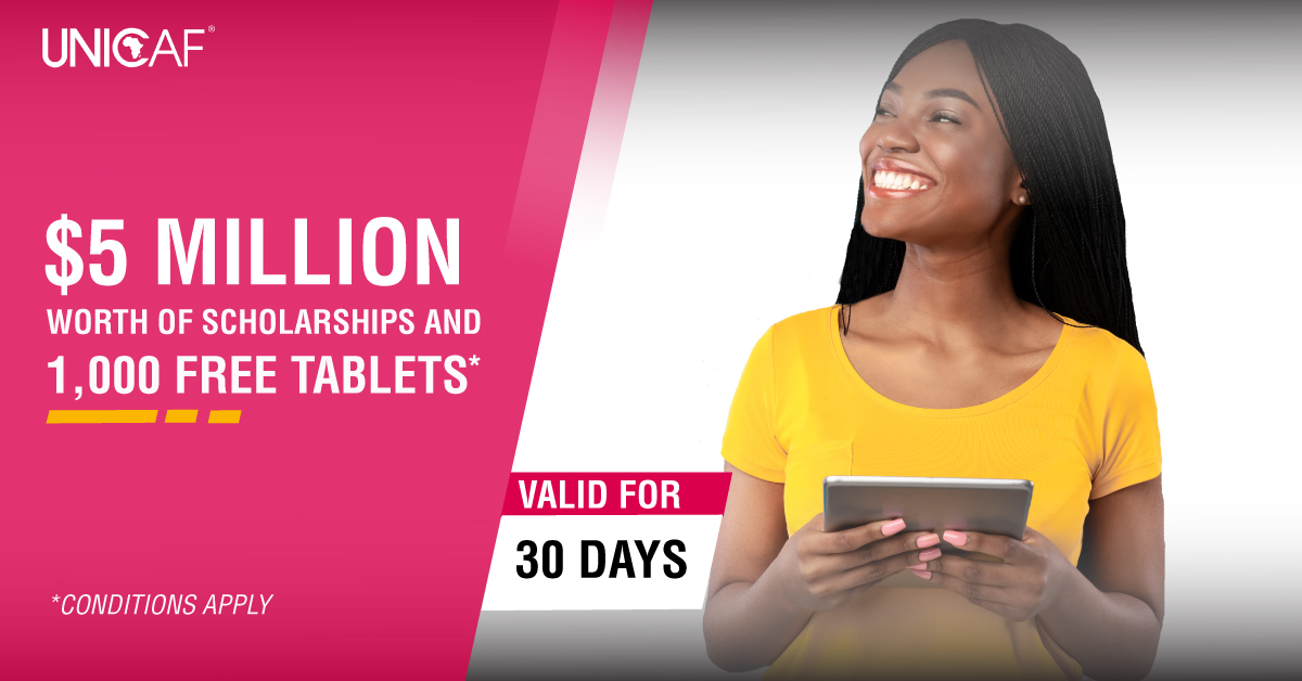 Life-changing opportunity! Choose Unicaf!
$5 million worth of Unicaf Scholarships for an online Master's degree. Explore your options. Offer valid for 30 days!
👉link.unicaf.org/3SiL8Mg

#Unicaf #scholarships #FreeTablet