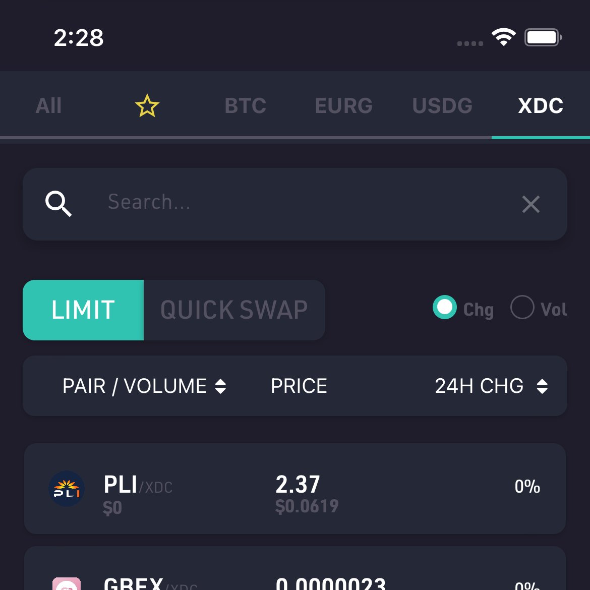 RocketXdc's tweet photo. A dedicated $XDC tab for pairs on the new @globiance app!
Looking forward to seeing more XDC &amp; NON-XDC based tokens paired directly with $XDC

Globiance V2 on android - https://t.co/LSjBLnWMsh
( IOS coming soon ) https://t.co/1g9Kwx88ps