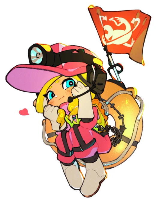 ツナギがピンクになったよ記念#Splatoon3 