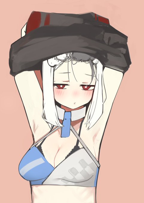 いつものブラのままチア衣装着ちゃったバージョンのカヨコ!
#ブルアカイラスト部 #ブルアカ 
#イラスト 