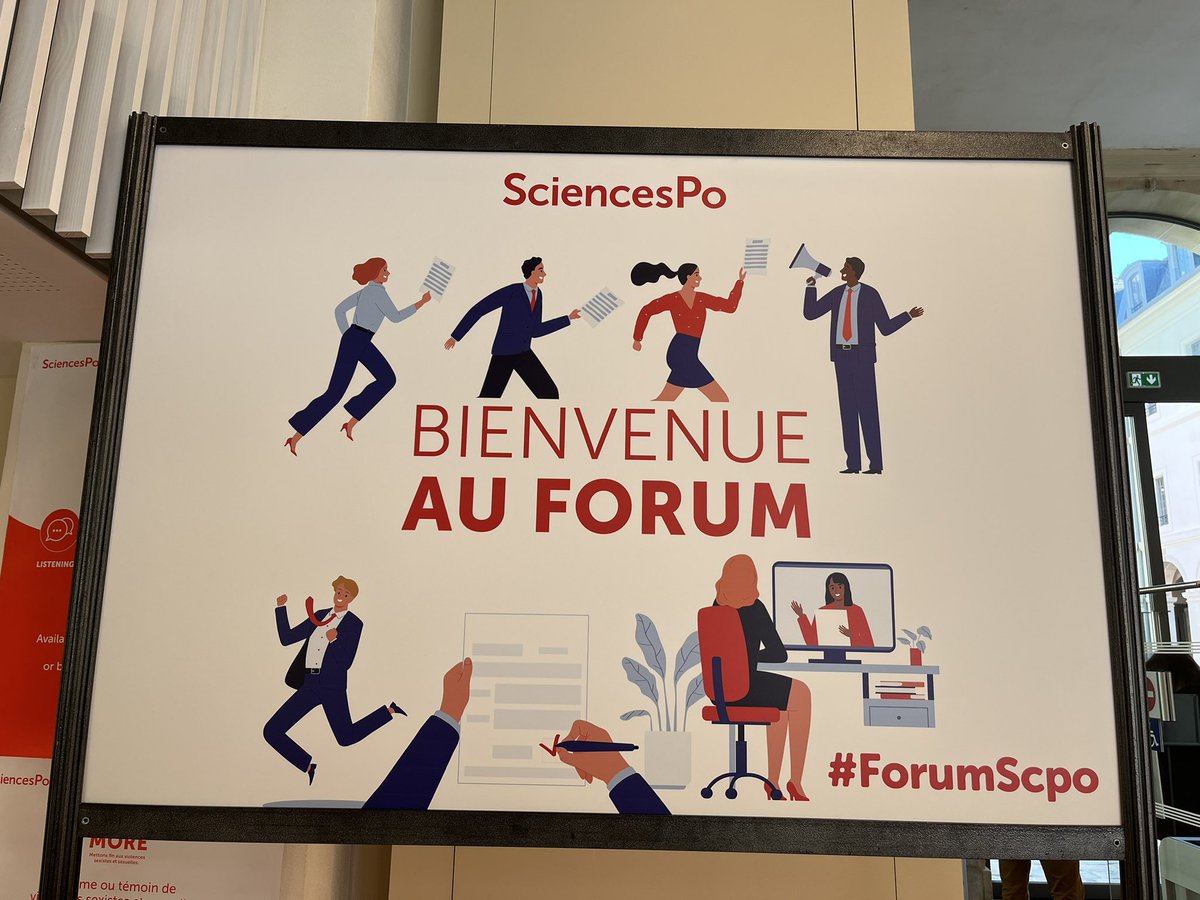 sciencespo's tweet photo. Le Forum Carrières de Sciences Po, c'est maintenant au 1 Saint-Thomas !
Une occasion unique pour nos étudiantes et étudiants de rencontrer et d'échanger avec de très nombreuses entreprises, et de trouver un stage, un apprentissage ou un 1er emploi. #ForumScPo @Scpocarrieres https://t.co/S0zPyIbitA