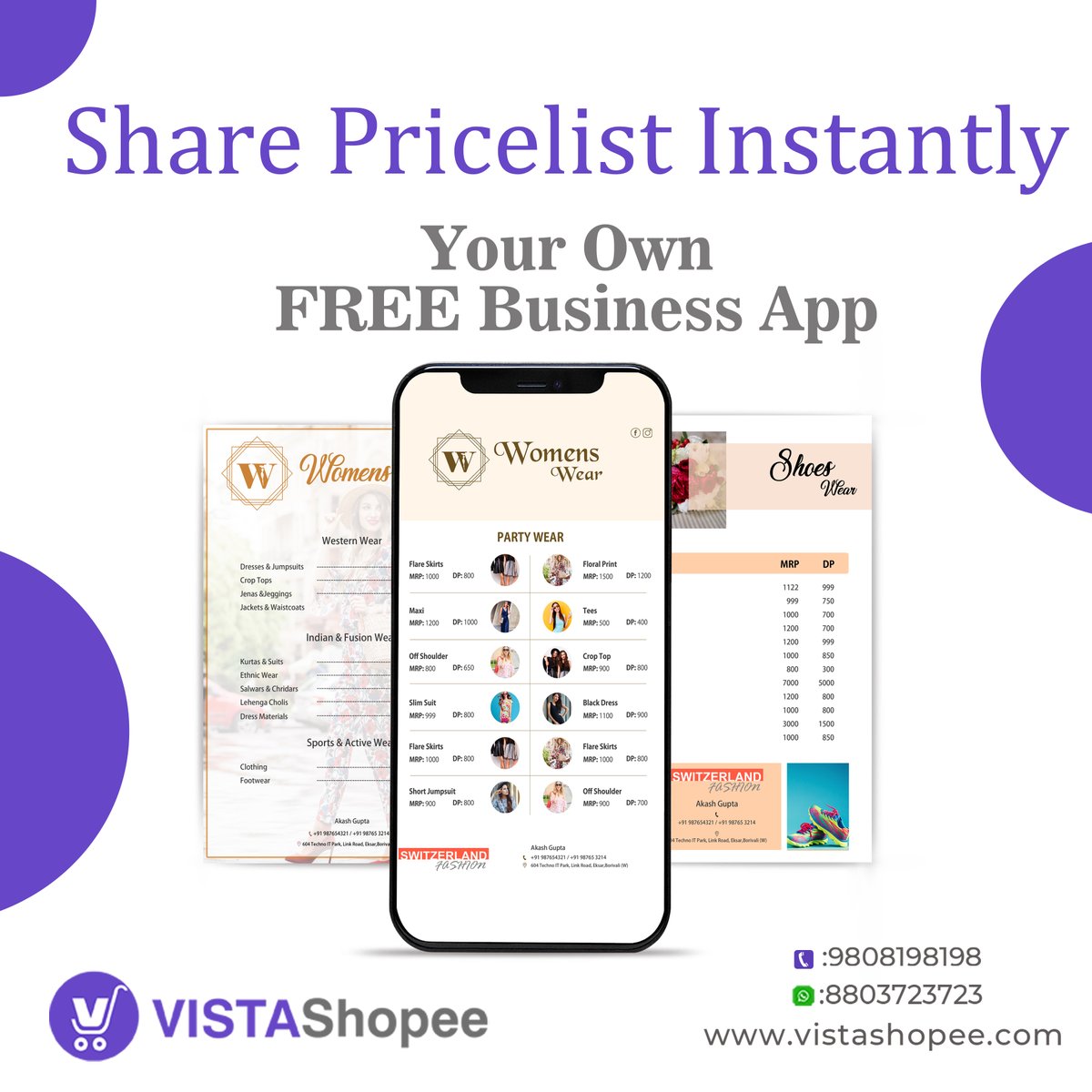 Get a professionally designed Pricelist for your business in just a single click. Instantly share price list in PDF format with your prospects and boost sales. 

Install FREE VistaShopee App
bit.ly/3vUMwMh
#vistashopeeapp #onlinebusiness #ecommerceapp #businessapp