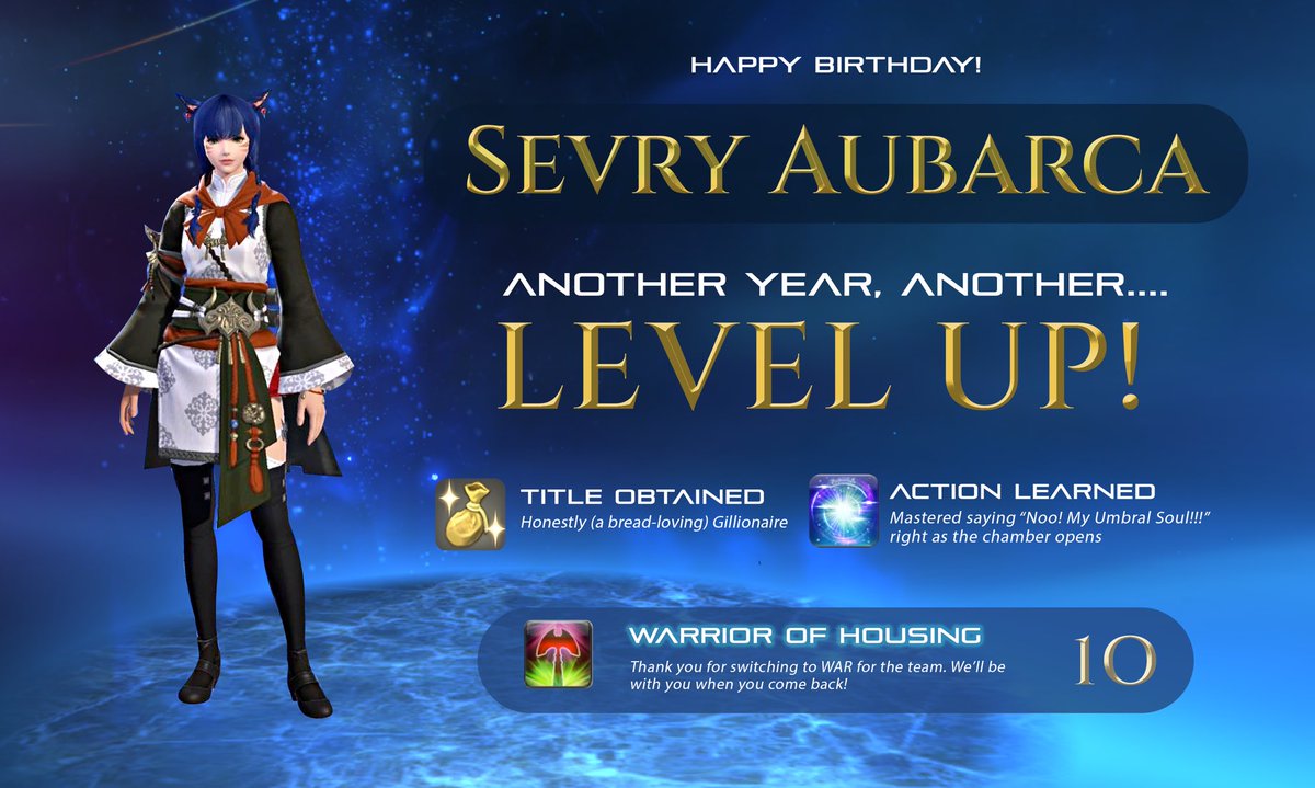 Thank you FC!!! I love the details 🥹❣️Altho I’m still ~1M gil away from that Title 😆