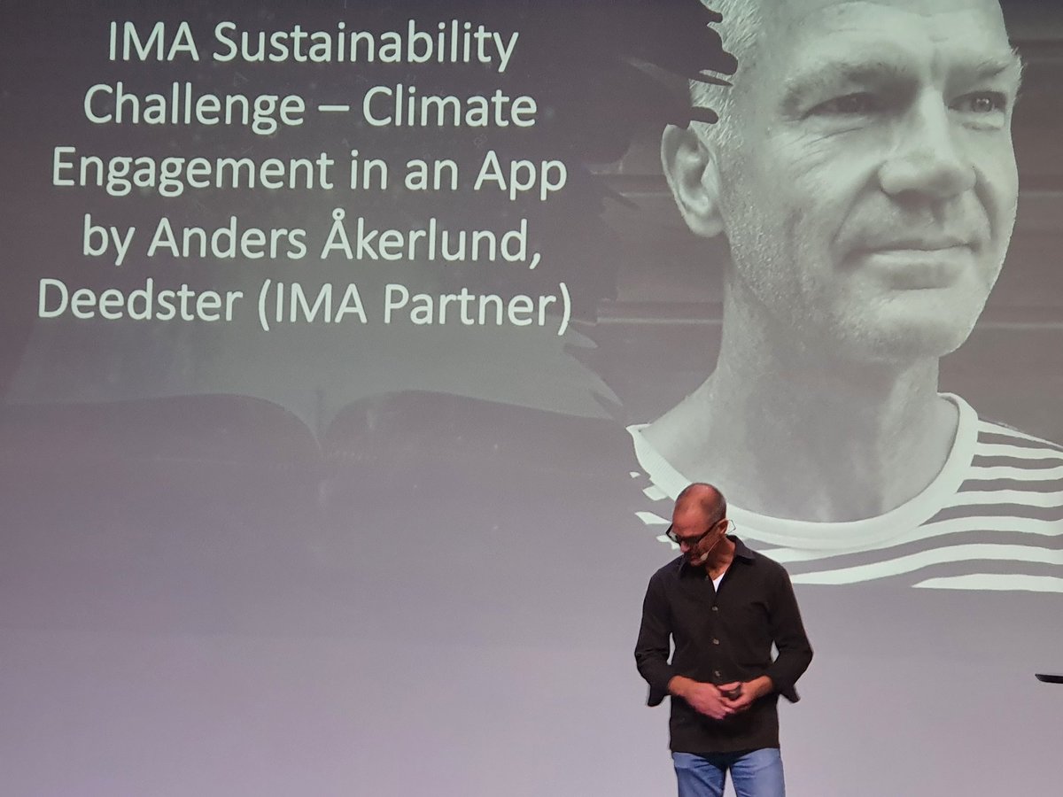 IMA_Global's tweet photo. IMA 48th Conference 
Now time for the Sustainability challenge with our partner Deedster
#deedster

#IMAisYourNetwork 
#imaconference2022 https://t.co/dMbQQqXTro