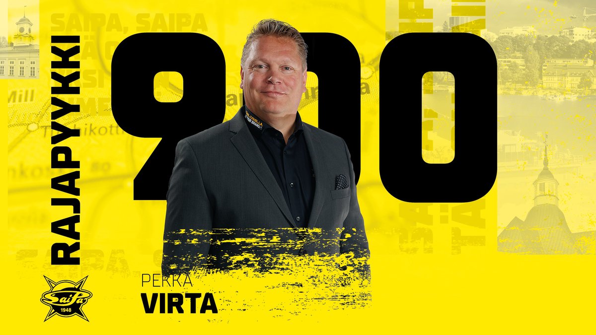 Pekka Virralle 900 Liigan runkosarjaottelua täyteen ensimmäisenä päävalmentajana! 

SaiPa ja Liiga onnittelevat.

saipa.fi/fi-fi/article/…

#SaiPa #Liiga #Lappeenranta #YlpeästiKeltamusta
