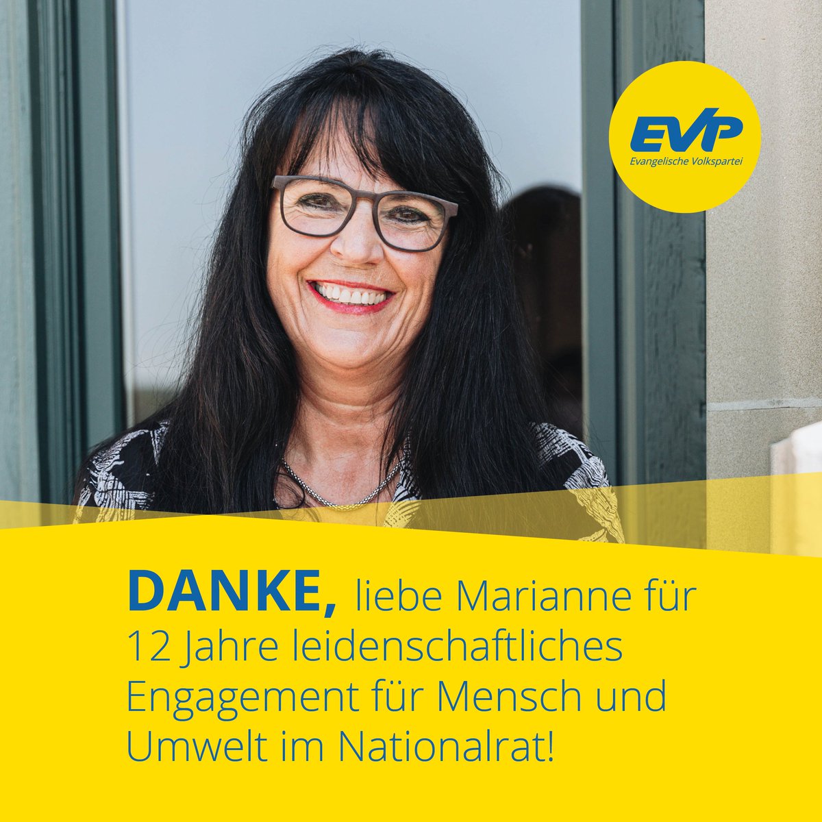 EVP Schweiz (@evppev) on Twitter photo 💐👏💐 Danke <a href="/MarianneStreiff/">Marianne Streiff</a>!
Danke für 12 Jahre im Nationalrat, davon 7 Jahre als Parteipräsidentin und insgesamt 31 Jahre als Politikerin der EVP im Einsatz für Köniz, den Kanton Bern und die Schweiz! Deine fröhliche und herzliche Art wird im Bundeshaus fehlen! 💐👏💐 Danke <a href="/MarianneStreiff/">Marianne Streiff</a>!
Danke für 12 Jahre im Nationalrat, davon 7 Jahre als Parteipräsidentin und insgesamt 31 Jahre als Politikerin der EVP im Einsatz für Köniz, den Kanton Bern und die Schweiz! Deine fröhliche und herzliche Art wird im Bundeshaus fehlen!