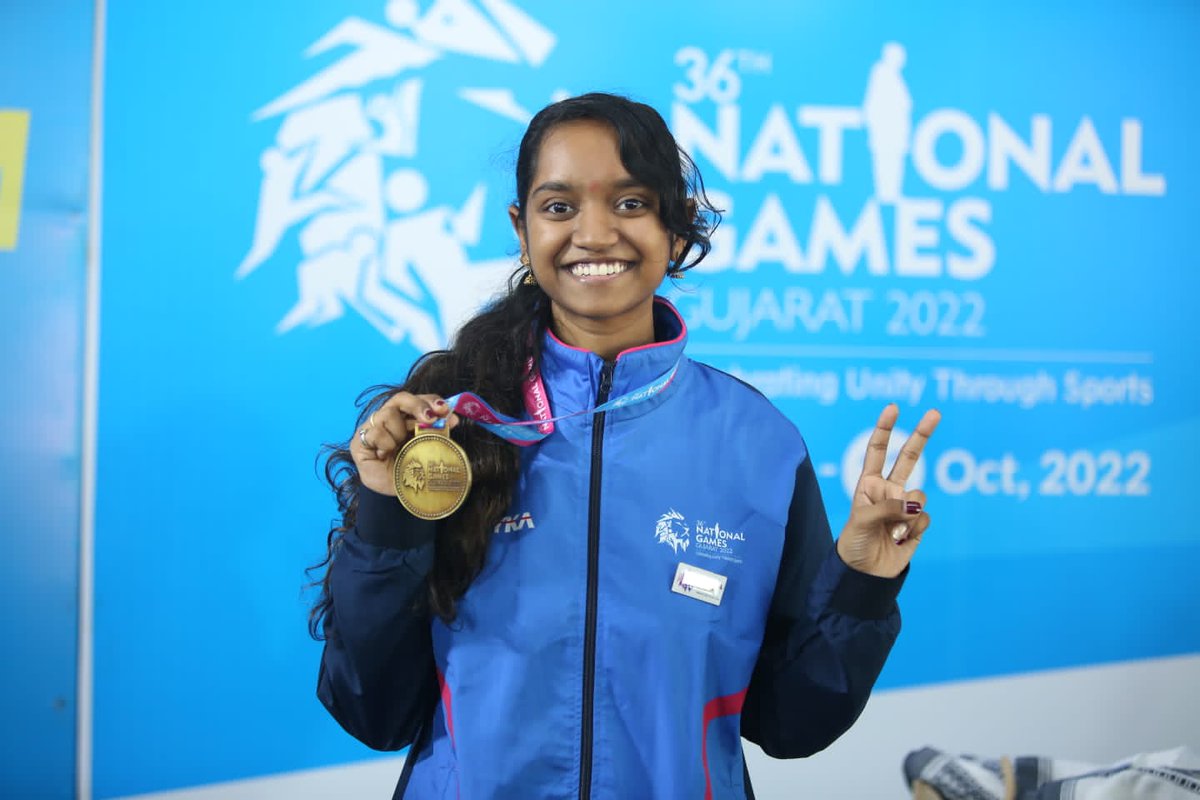 36th National Games : Gujarat’s Elavenil Valarivan wins gold in air rifle shooting