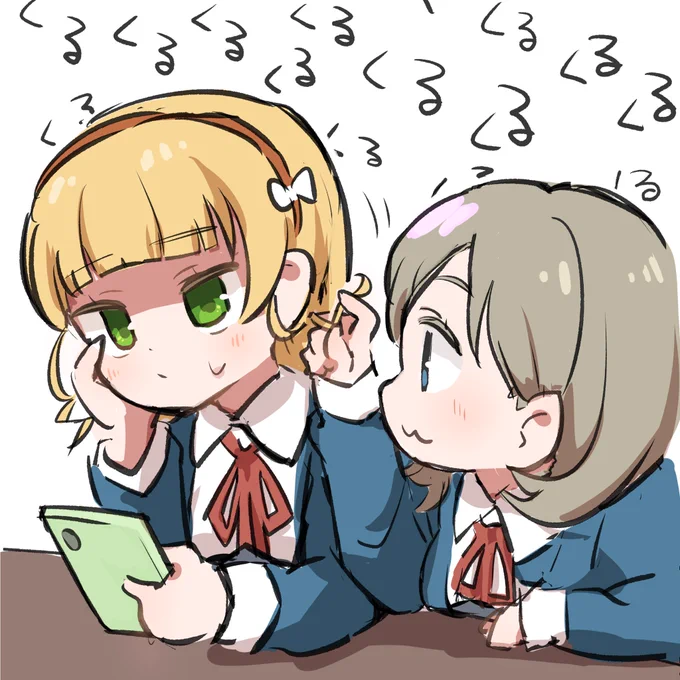 #今月描いた絵を晒そうクゥすみシャミ桃 