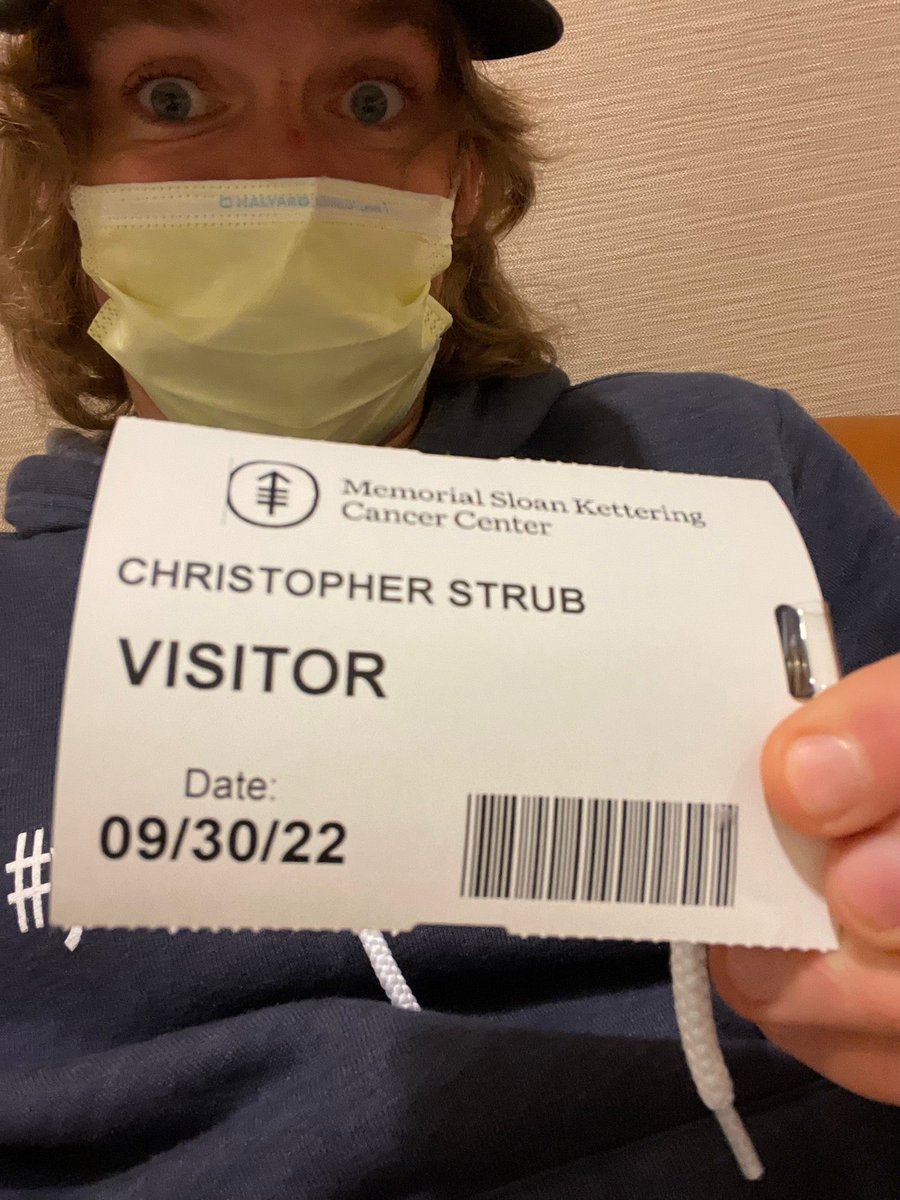ChrisStrub's tweet photo. Time to beat cancer again, Papa Strub ❤️🫡 (@ Memorial Sloan-Kettering Cancer Center in New York, NY) https://t.co/thf0gZ1oKA https://t.co/MFJkrwYU0k