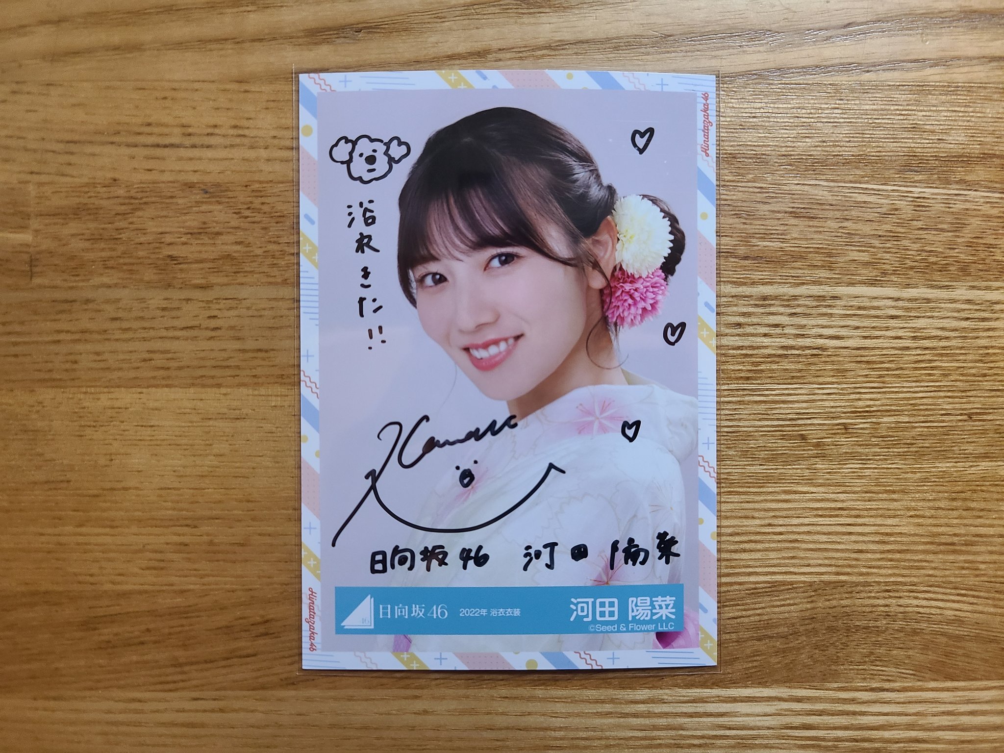 日向坂46 河田陽菜　直筆サイン色紙➕ 濱岸ひより直筆サインTシャツ（Lサイズ） 61rR4Nib5LL._AC_UL210_SR210,