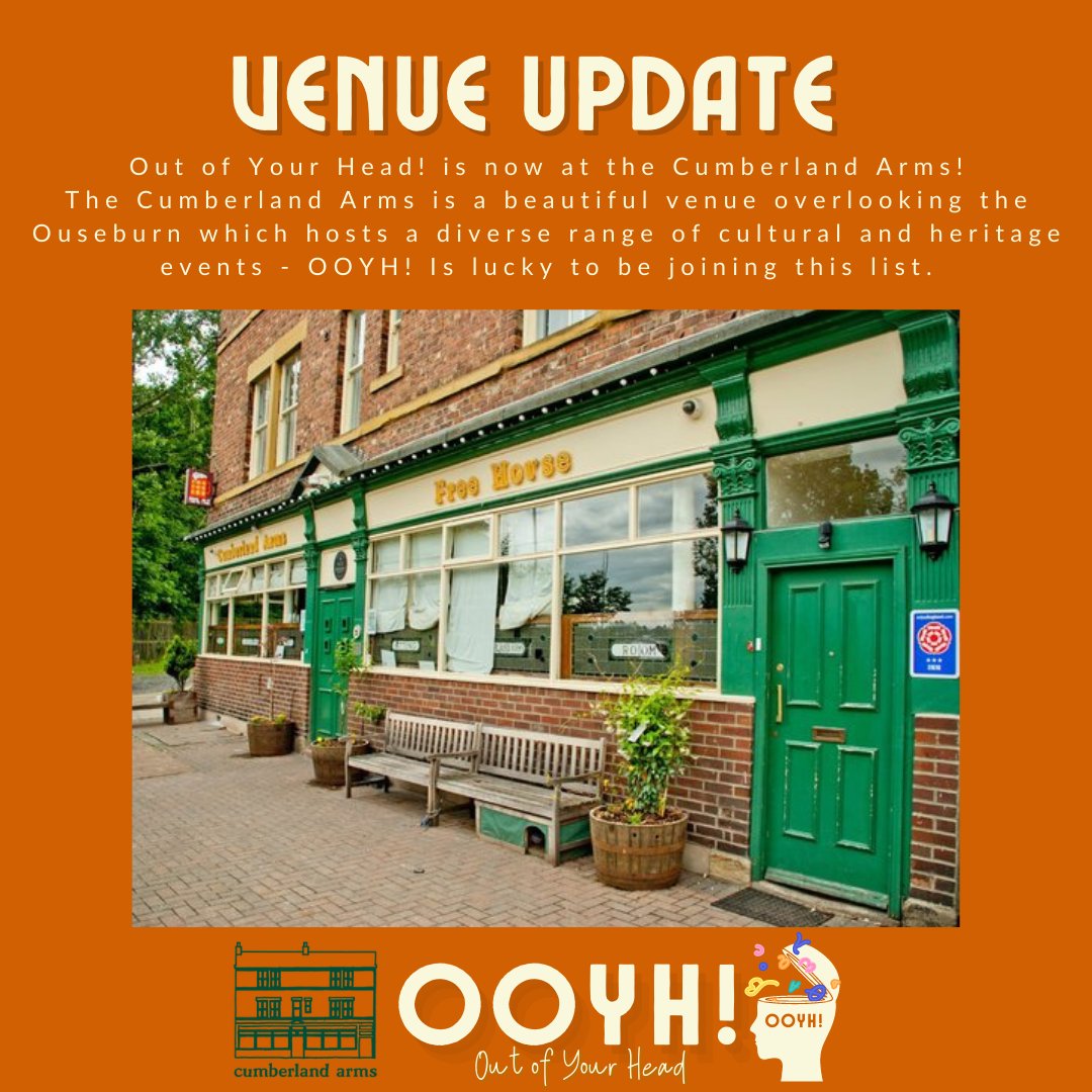 VENUE UPDATE! OOYH! IS NOW AT THE @thecumby - MORE INFO BELOW