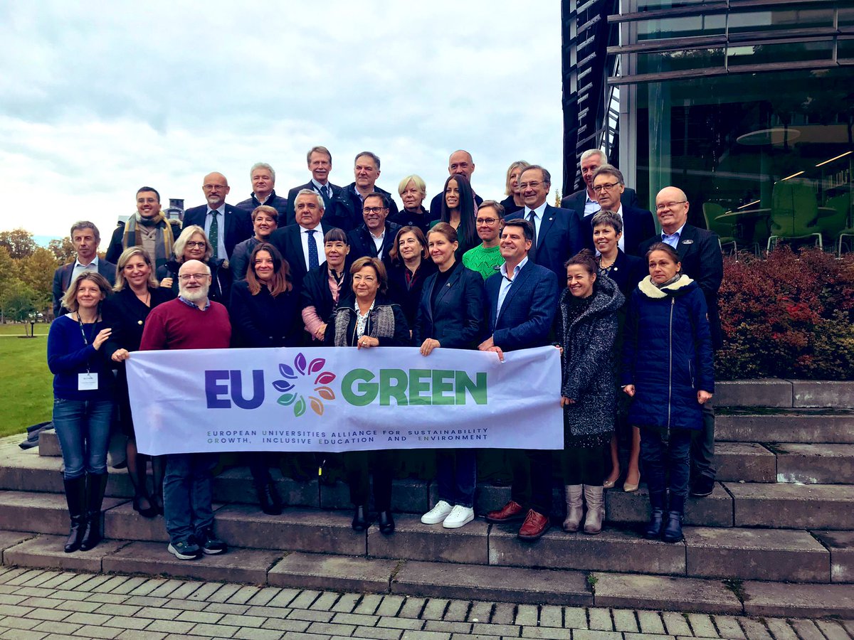 Day two of <a href="/EUGREENalliance/">EU GREEN European Alliance</a> inaugural meeting of presidents/rectors and the wider team. Fantastic opportunity to embrace change in Europe for a more sustainable world 🌎