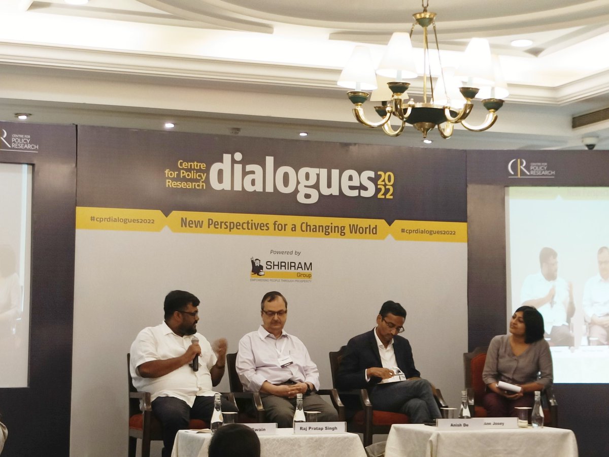 CPR_Climate's tweet photo. #CPRDialogues2022: @RajPratapSingh, Ann Josey, @anishde1969 and @AshwiniKSwain discuss the pathways to making discoms economically viable in the context of a green transition.

Watch live: https://t.co/b8If0BmsGO https://t.co/KASceCuqJs