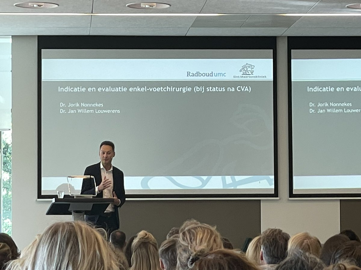 ilsevannes's tweet photo. Take home message van @NonnekesJorik: denk aan enkelvoetchirurgie bij patiรซnt met CVA en spitsvarusvoet รฉn hinderlijke loopproblemen. #lecsymposium #loopproblemen https://t.co/2GJ48SixIK
