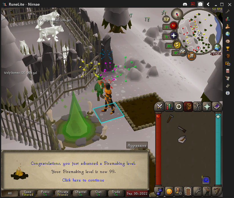 NirnaeOSRS's tweet photo. Now we can set the world on fire.😈

Firemaking 99 ✅ 14/23

#OSRS #99Firemaking #ThisGirlIsOnFire https://t.co/TR0HkrCnZt
