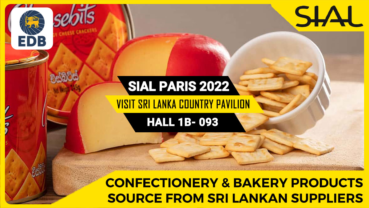 EDB_SriLanka's tweet photo. Link with #SriLankan #Confectionery products #manufacturers at #SIALParis2022 who specialise in using the finest #ingredients & #customising recipes to match #customer requirements.
More Info 👉 https://t.co/pHPpvG20nG https://t.co/1JRxiKMUfp