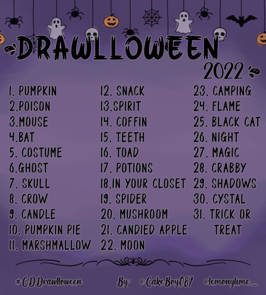 mightbewheat's tweet photo. Me and some friends have challenged ourselves to make a drawing everyday for the month of October! (Definitely not an Inktober rip-off)

Wanna join with us? Tweet with the hastag #CDDrawlloween !! Goodluck and have fun! :D https://t.co/PQuZfNR745