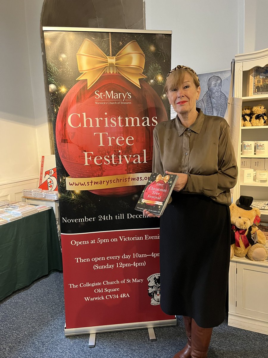 Just dropped off banner and leaflets for this years <a href="/StMarysWarwick/">St Mary's, Warwick</a> Christmas Tree Festival to Liz Healey at Warwick Tourist Info <a href="/Visit_Warwick/">VisitWarwick</a> Thanks to <a href="/WarwickTCouncil/">Warwick Town Council</a> for support. #christmastreefestival
