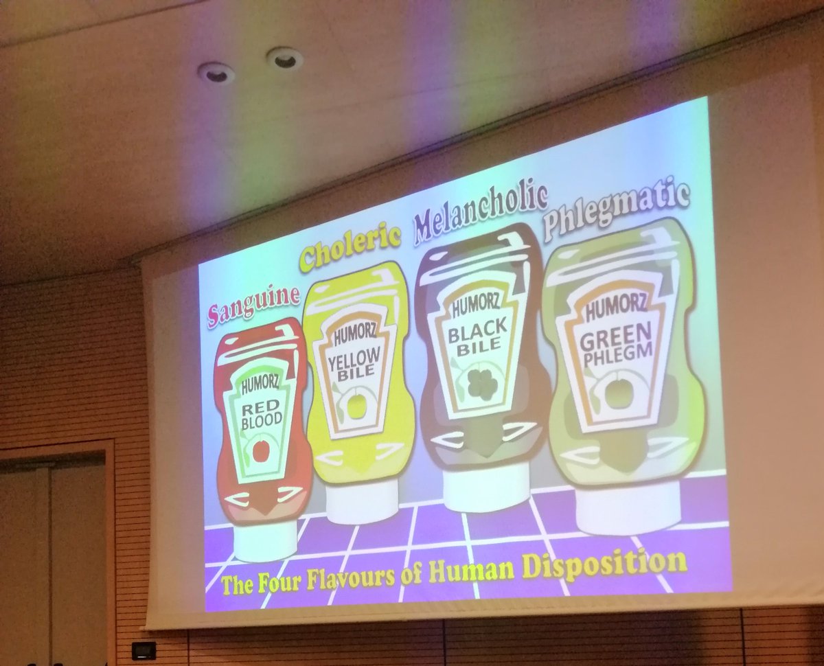 deliaclear's tweet photo. @TACOconference an update on the four humours by Tony Veale https://t.co/ZA5p9XdfTg