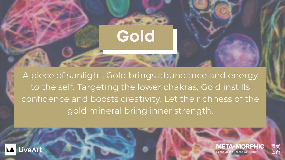 ILiveArtX's tweet photo. Which treasure is yours? 💎

Treasure number 3 of the Seven Treasures ⬇️

🤎Gold🤎 

#HuangYuxingMetaMorphic 
@huangyuxing_ https://t.co/SDlmvU8ccP