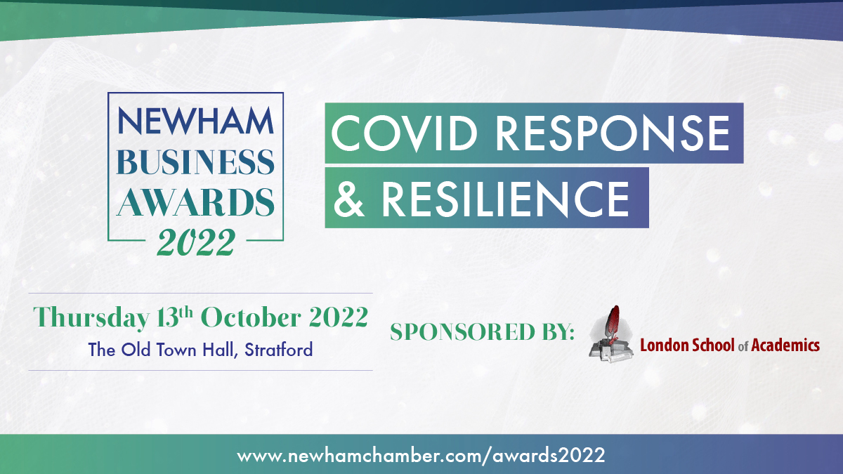 newhamchamber's tweet photo. COVID RESPONSE &amp; RESILIENCE

Thank you to everyone who entered. 

Congratulations to the shortlisted entries:
-@newhamcollege
-@Pocket_Learner
-@StratfordOrig

Award sponsored by London School of Academics

#NewhamBusinessAwards #NBA22 #Newham #Shortlisted #Congratulations https://t.co/P7tcDAaYhK