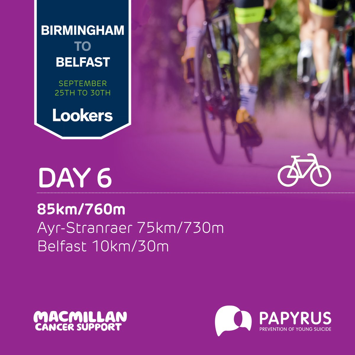 TaggartsGroup's tweet photo. The final push! Our team are now Belfast bound! Leaving Ayr to Stranraer before boarding the ferry to Northern Ireland &amp; heading to Charles Hurst at Boucher Road where a huge celebration awaits them! 650km done! https://t.co/11WFeHNvrf and type the hashtag #TeamJLRV https://t.co/KRGWWM3c5m