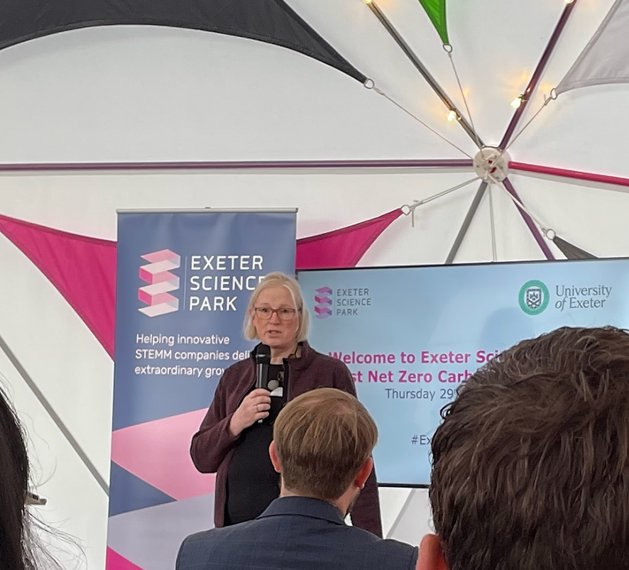 absolutepr's tweet photo. 📍 Yesterday, we attended the #ExeterNetZero conference in the Dome at @ExeterSciencePk
💚 As an agency that puts sustainability at the heart of everything we do, we were delighted to see so many come together to suggest ideas for how we can take climate action to the next level https://t.co/667eB2d8OS