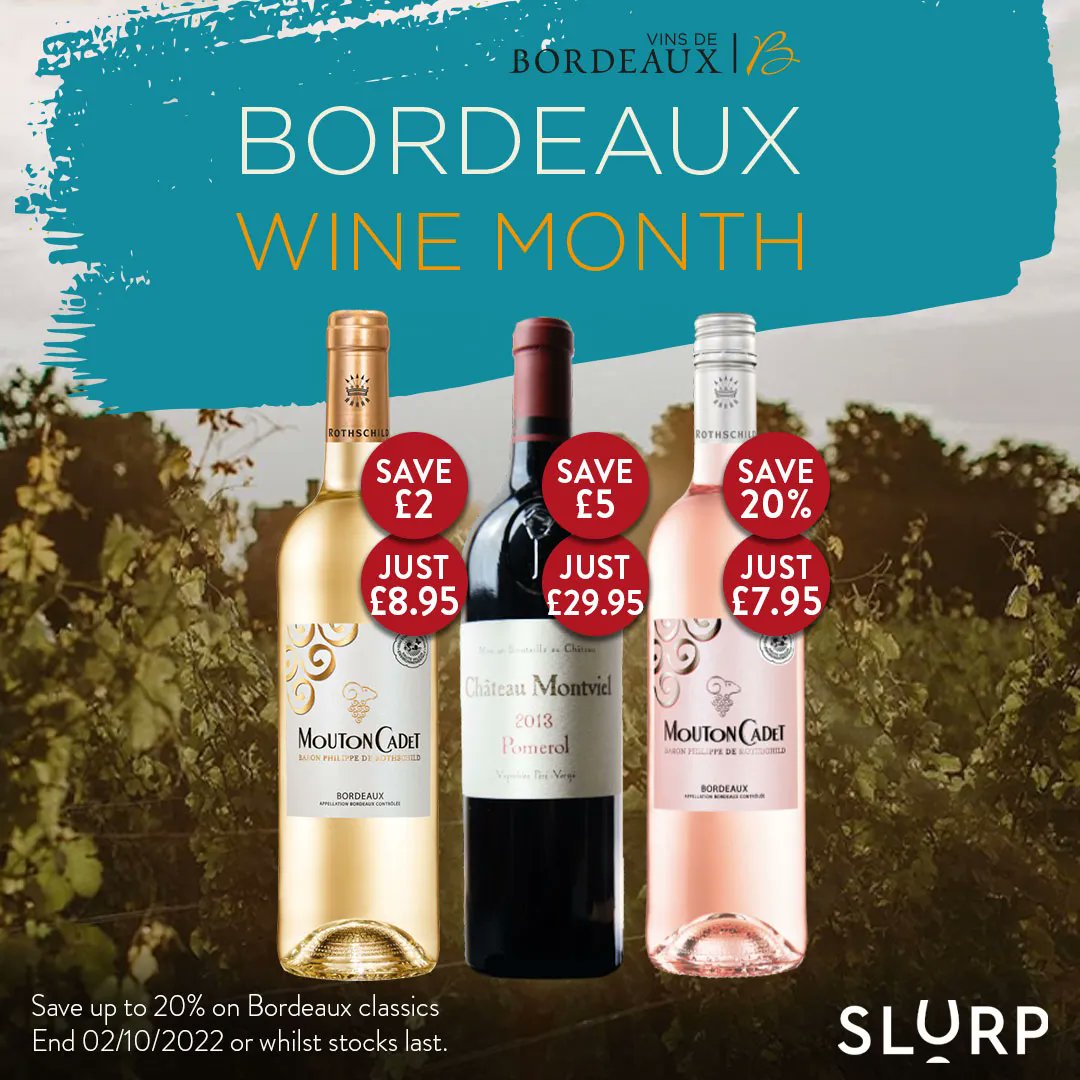 Bordeaux wine month is coming to an end this Sunday be sure to indulge in this offer while you can. 
#bordeauxwinemonth #bordeauxwine #slurpwine #wine