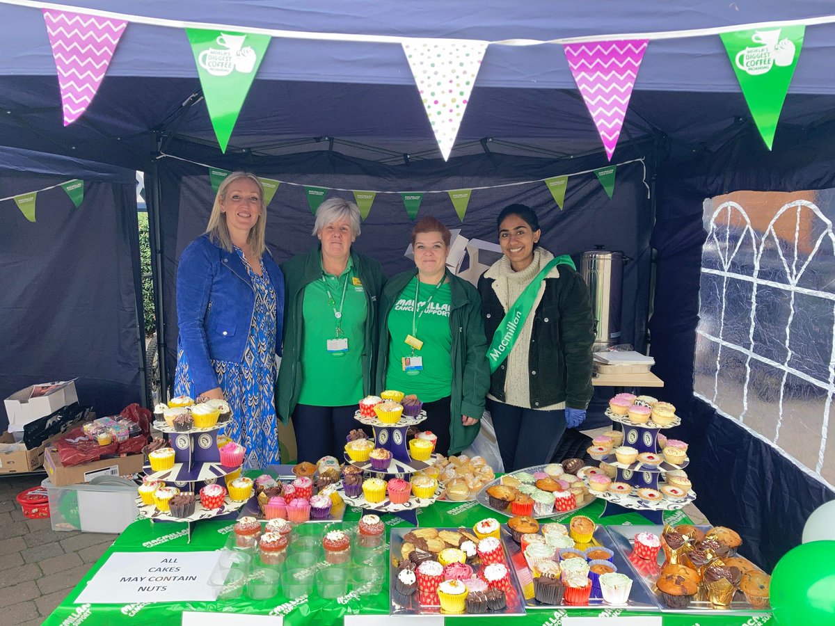 We are taking part in the #MacmillanCoffeeMorning today ☕

You can find us next to the Fruit Hut at Queen's Hospital and in the restaurant at King George Hospital 💚💙