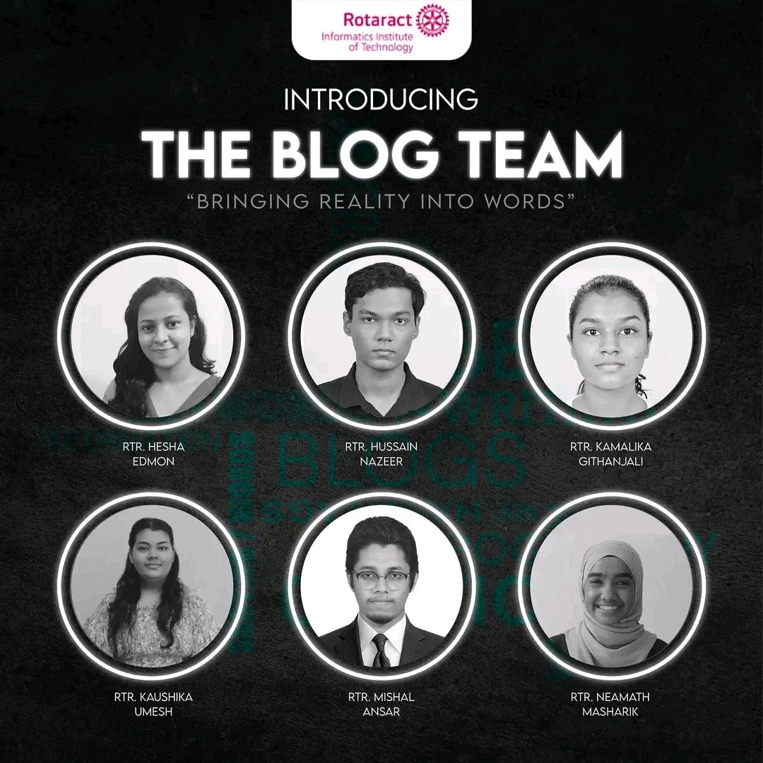 IITRotaract's tweet photo. "Where the Internet is about availability of information, blogging is about making information creation available to anyone" ~ George Siemens
Introducing to you the "BLOG TEAM" for the years 2022/23!
#rotaract #rotaract3220 #serveaboveself #servetochangelives #RACIIT #blogteam https://t.co/JDtqfkfMl8