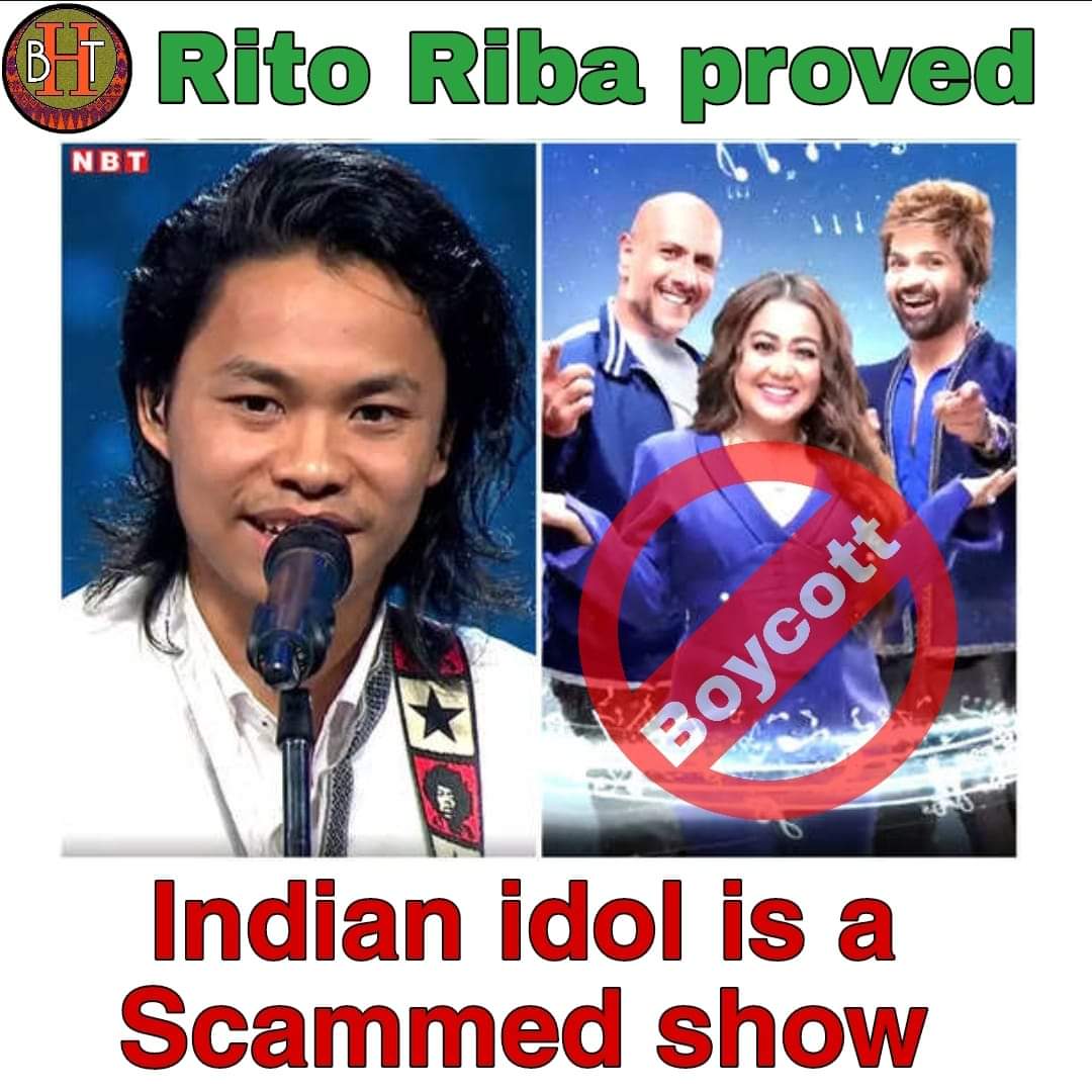 Jay753Das's tweet photo. @VishalDadlani 
#boycott indian idol 
Paise ke liye itna gir gaya 3 bandar judge of idol shame on you https://t.co/D7scHhsNCH