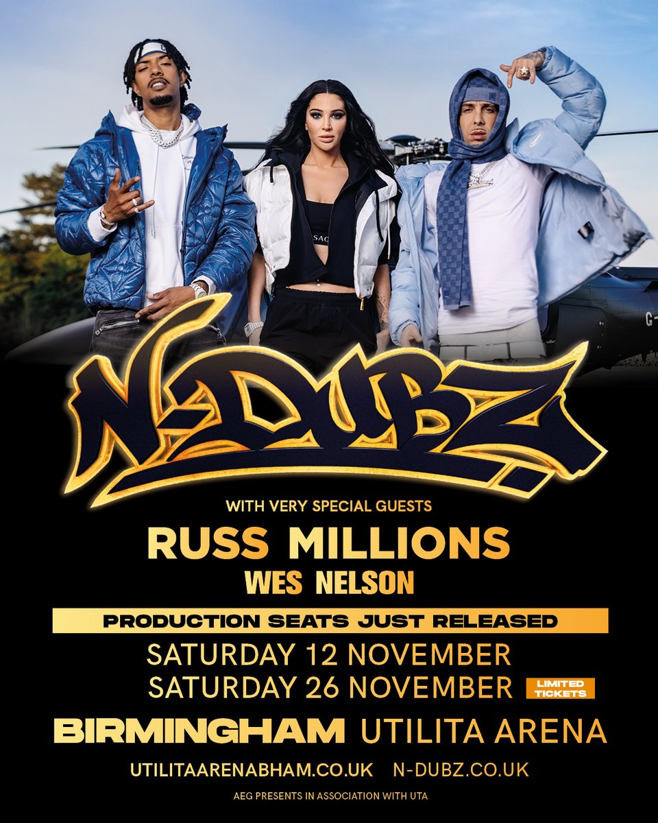 BuShammarsa's tweet photo. Birmingham! We have just released a limited amount of production seats across both shows, see you in November! 'NA NA'

ON SALE NOW! 
https://t.co/235PZEUiyC https://t.co/zBBwwXfPA3