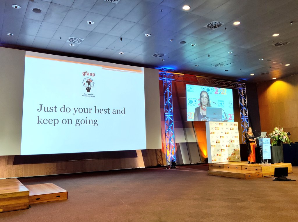 More from (birthday girl 🍰) @LHessissen: 'Just do your best & keep going' #SIOP2022 @WorldSIOP #ChildhoodCancer #SIOPambassador
